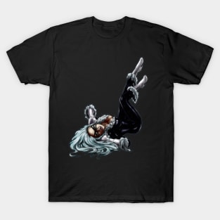 Black Cat in Color T-Shirt